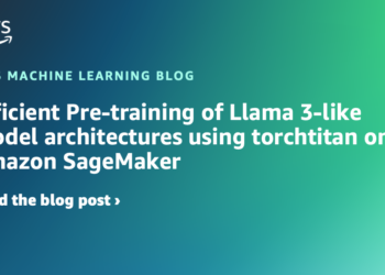Environment friendly Pre-training of Llama 3-like mannequin architectures utilizing torchtitan on Amazon SageMaker